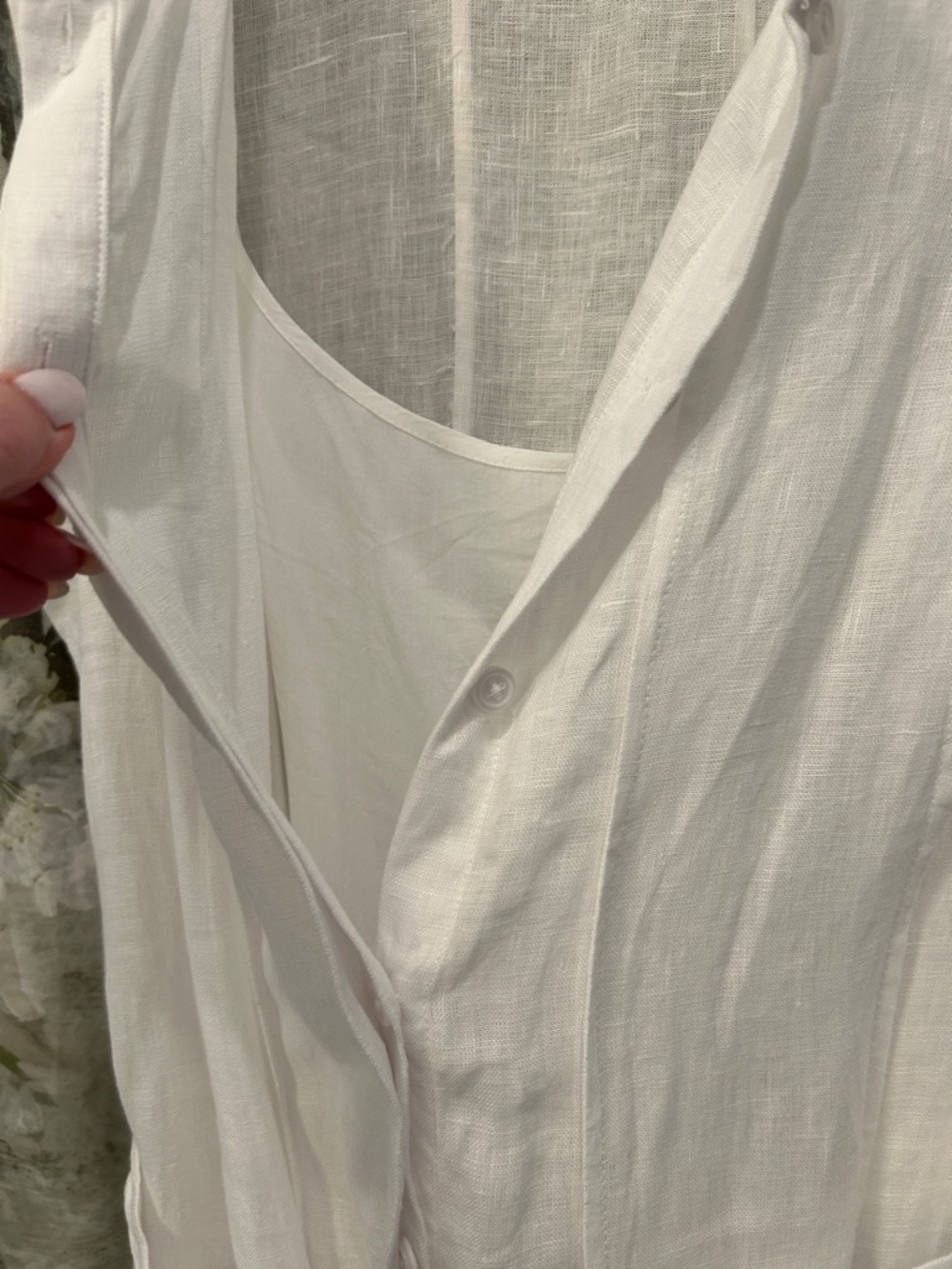 J. Crew White Sleeveless Maxi Dress with Tie Waist - Picture 5 of 7